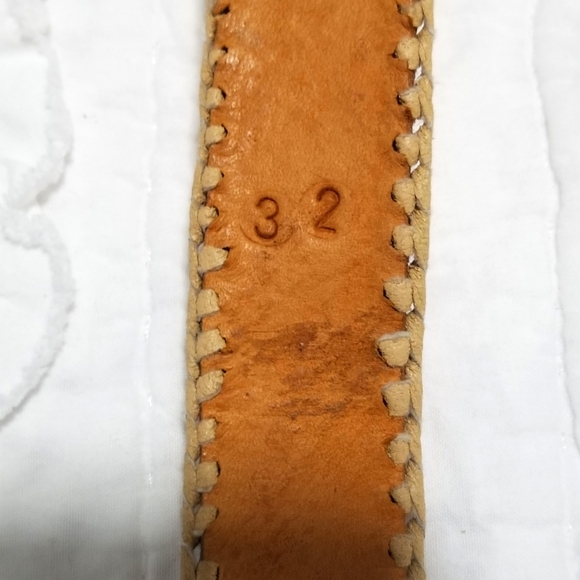 Vintage Leather Belt Handmade in Guatemala 32 EUC - Picture 13 of 16